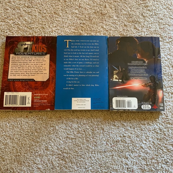 Star Wars, Spy Kids, and Riley Book Bundle - Picture 2 of 4